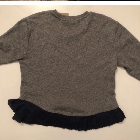 J Crew Ruffle Hem Gray Pullover Sweater ❤️Offers - Picture 5 of 8
